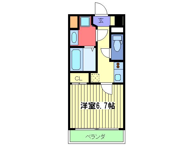 S-RESIDENCE NAMBA VIALE(1K/5階)の間取り写真