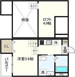 MSTOMORROW(ワンルーム/2階)の間取り写真