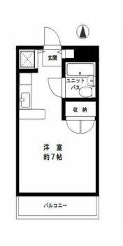 アーチス井土ヶ谷(ワンルーム/2階)の間取り写真