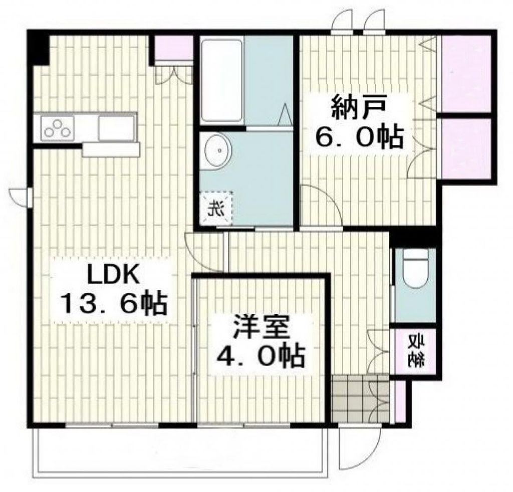 BLANCMUR/ブランミュール (1SLDK/1階)の間取り写真