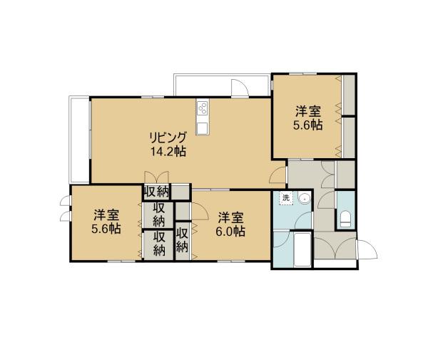 アオイ マーレ(3LDK/3階)の間取り写真