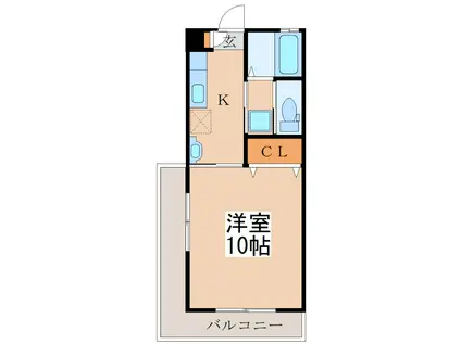寿大丸マンション(1K/3階)の間取り写真