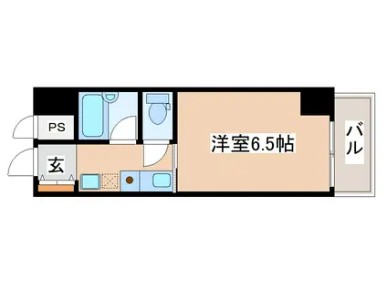 リバージュ須磨(1K/3階)の間取り写真