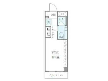 ISM平塚(ワンルーム/3階)の間取り写真