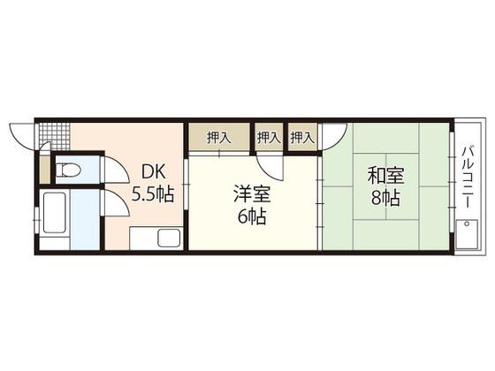 小谷ビル(2DK/3階)の間取り写真
