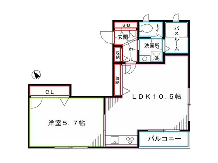MA MAISON DU ASAGAYA(1LDK/3階)の間取り写真
