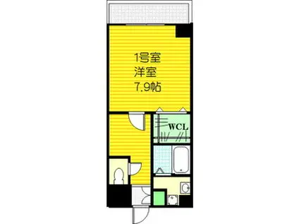 MSPALAZZO UNIVERSAL(1K/3階)の間取り写真