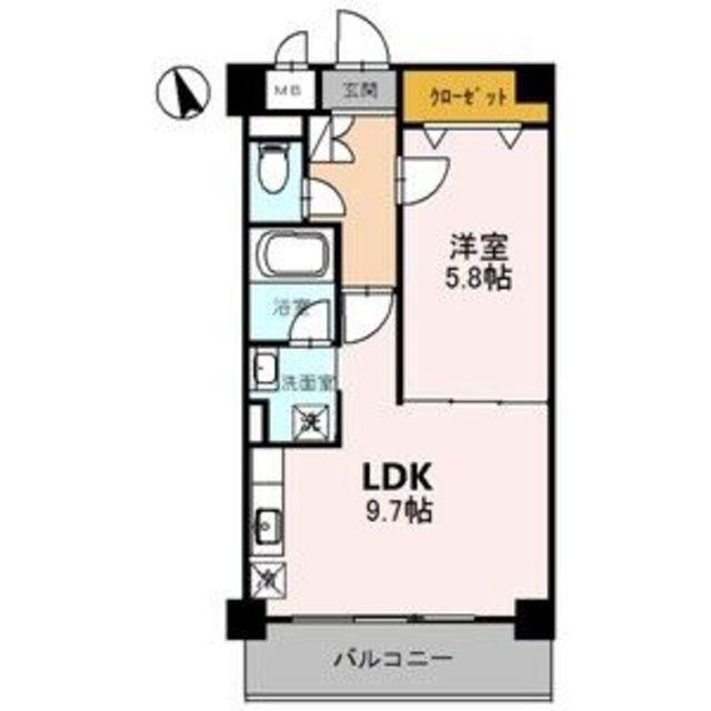 サンロード新和弐番館(1LDK/2階)の間取り写真