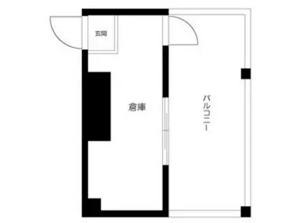 マーキュリーパレス(ワンルーム/4階)の間取り写真