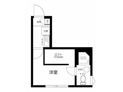 トモイエ レジデンス中野(1K/1階)の間取り写真