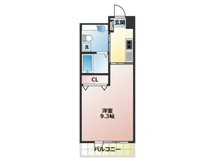 ORION 板橋(1K/2階)の間取り写真