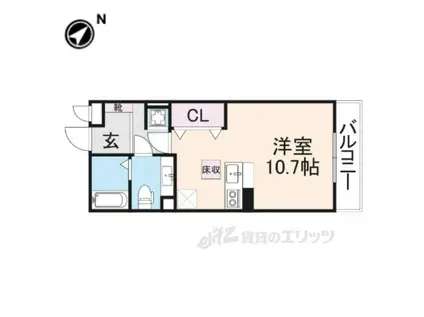 フェアリーシャンテ(ワンルーム/2階)の間取り写真