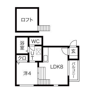 MORGAN(1LDK/3階)の間取り写真