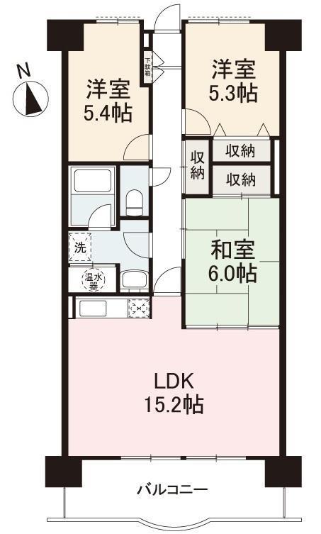 アメニティハイツ14(3LDK/1階)の間取り写真
