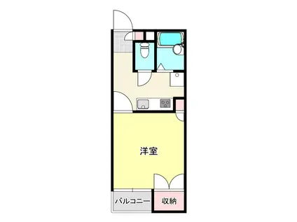 セイラBOX上並榎A(1K/1階)の間取り写真