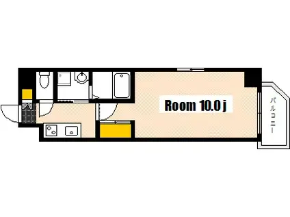 GRACE TOKAICHI CITY(1K/7階)の間取り写真