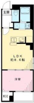LE MATIN(1LDK/4階)の間取り写真