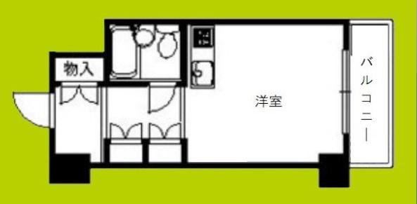 メゾン高麗橋(ワンルーム/8階)の間取り写真