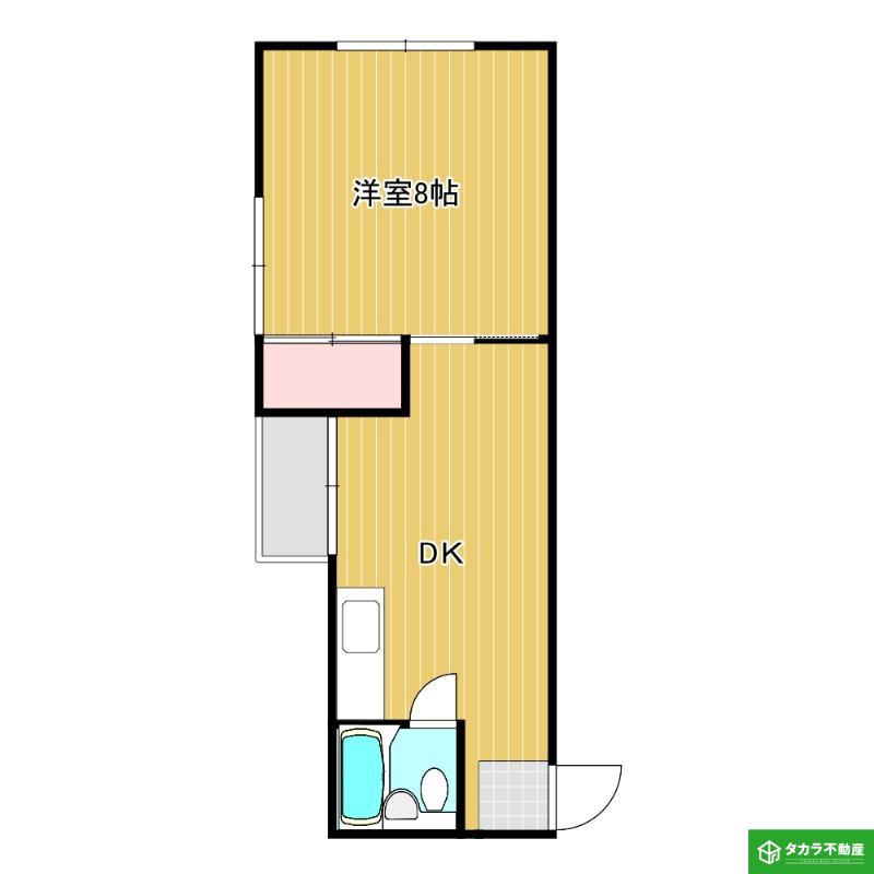 コーポアイ5(1DK/4階)の間取り写真