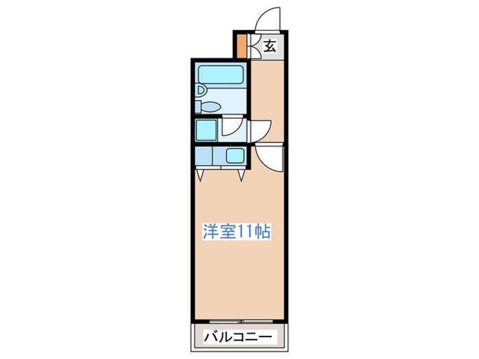 朝日プラザ国分町(ワンルーム/5階)の間取り写真
