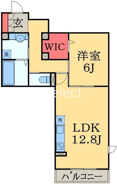 LEXSASU春日(1LDK/1階)の間取り写真