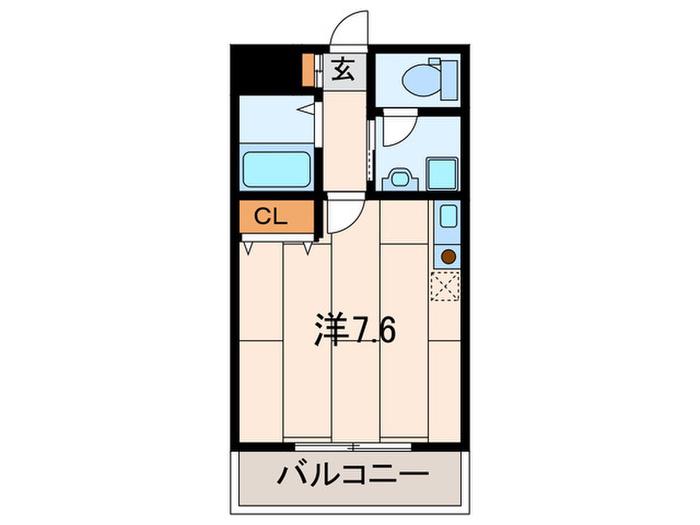 ヴェルテHATAYAMA(ワンルーム/3階)の間取り写真