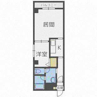 FOREVER6.7(1LDK/2階)の間取り写真