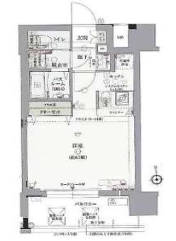 ミラージュパレス難波東レジデンス(1LDK/5階)の間取り写真