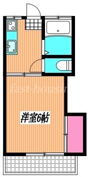 コーポ美多加(1K/1階)の間取り写真