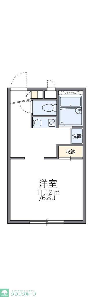 レオパレスアイリス(1K/2階)の間取り写真