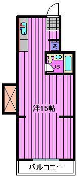 ビーラ別所沼(1K/2階)の間取り写真