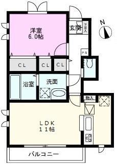 東武伊勢崎線 新田駅(埼玉) 徒歩15分 2階建 築13年(1LDK/1階)の間取り写真