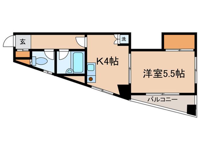 ロイヤルプラスパー(1K/3階)の間取り写真