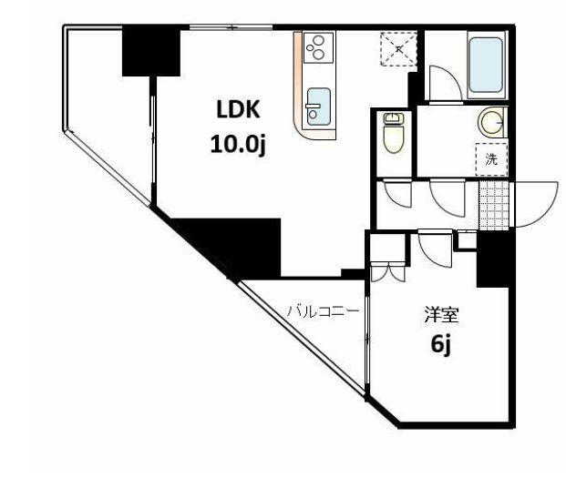 セントラル王子(1LDK/8階)の間取り写真