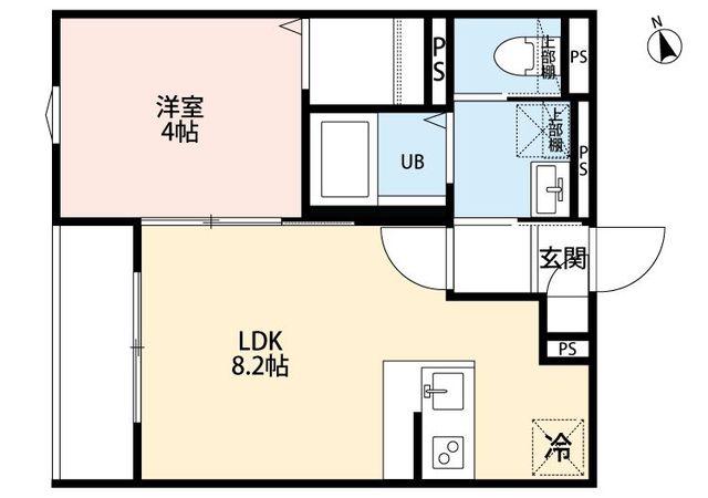 ROBOT HOME 蕨V(1LDK/3階)の間取り写真