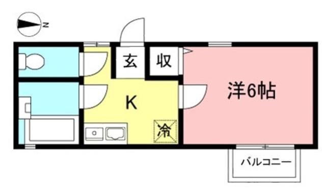パークアベニューコトー(1K/2階)の間取り写真