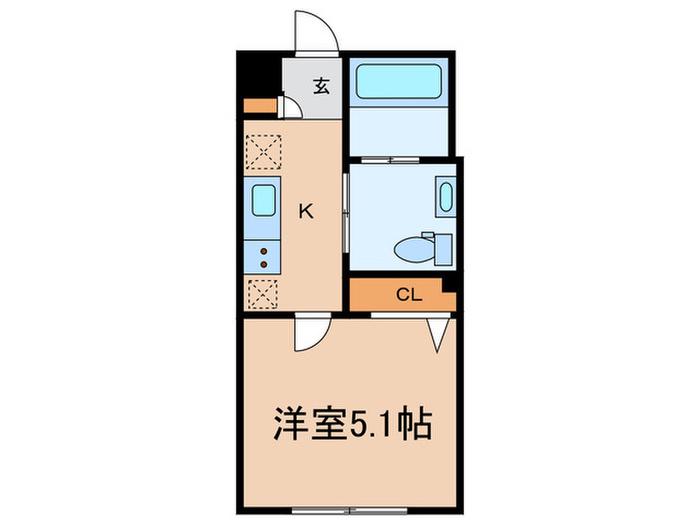 REVE RESIDENCE 本駒込(1K/1階)の間取り写真