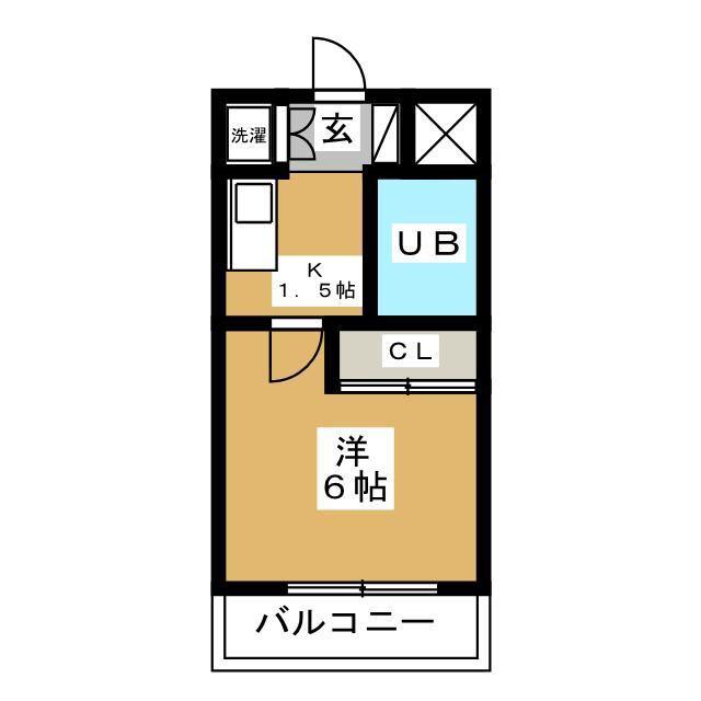 瑞江マキノビル(1K/3階)の間取り写真