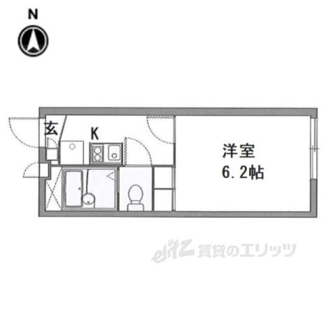 レオパレスエスポワール(1K/1階)の間取り写真