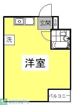サンケイロイヤルコート竹の塚(ワンルーム/2階)の間取り写真