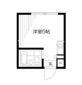 メゾンブランシェ(ワンルーム/1階)の間取り写真