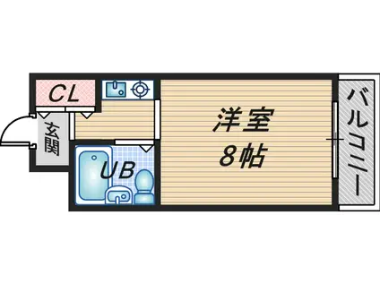 メゾンエマーブル(1K/3階)の間取り写真