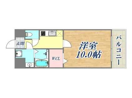 サムティ塚口レジデンス(1K/7階)の間取り写真