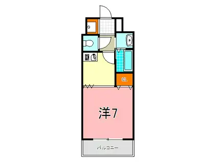 ポコアポコ明石鍛治屋町V番館(1K/5階)の間取り写真