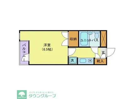 メゾン・ド・アンピール(1K/3階)の間取り写真