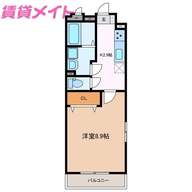 VIGORE SHIRASUKA(1K/3階)の間取り写真