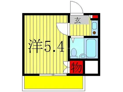 リリックハウス(1K/1階)の間取り写真