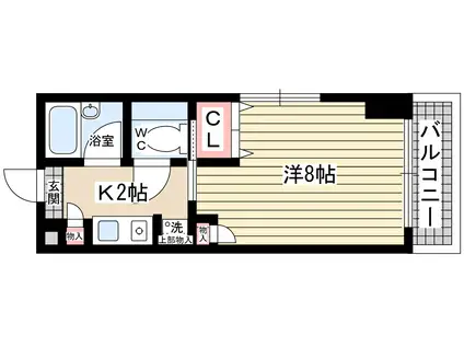 EL VIGOL 北口(1K/2階)の間取り写真