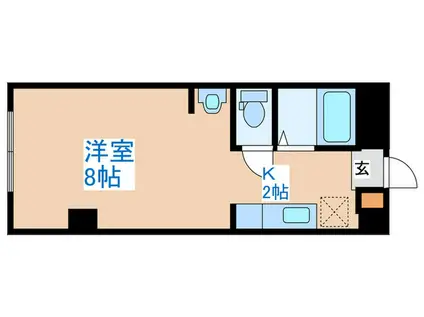 キャッスル17(1K/5階)の間取り写真