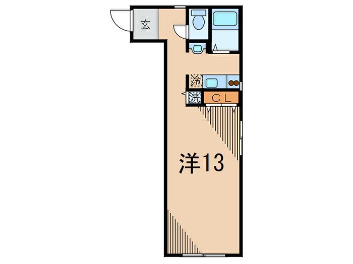 レジディア駒沢大学(ワンルーム/3階)の間取り写真